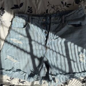 Wild Fable Light Blue Distressed Jean Shorts
